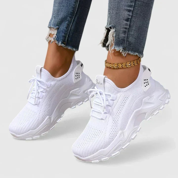 Sophie Knit Lace-Up Sneakers
