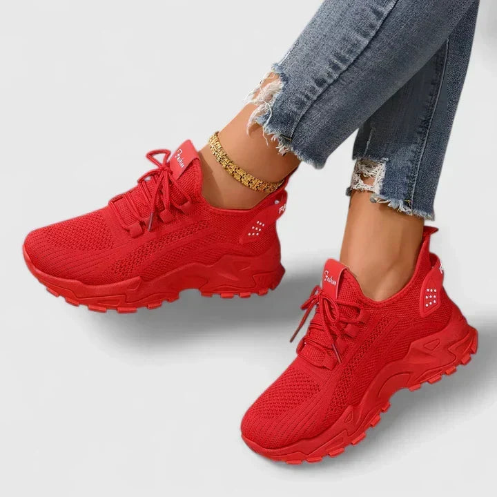Sophie Knit Lace-Up Sneakers