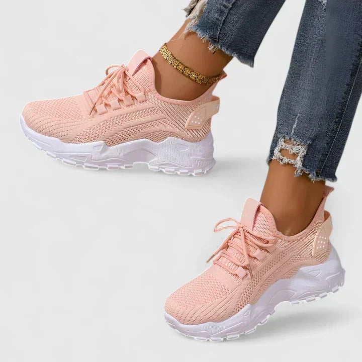 Sophie Knit Lace-Up Sneakers