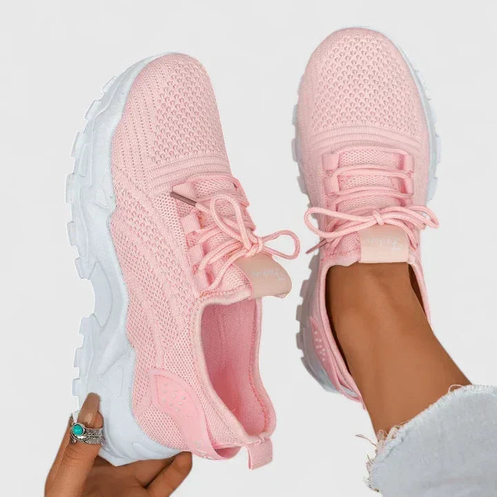 Sophie Knit Lace-Up Sneakers