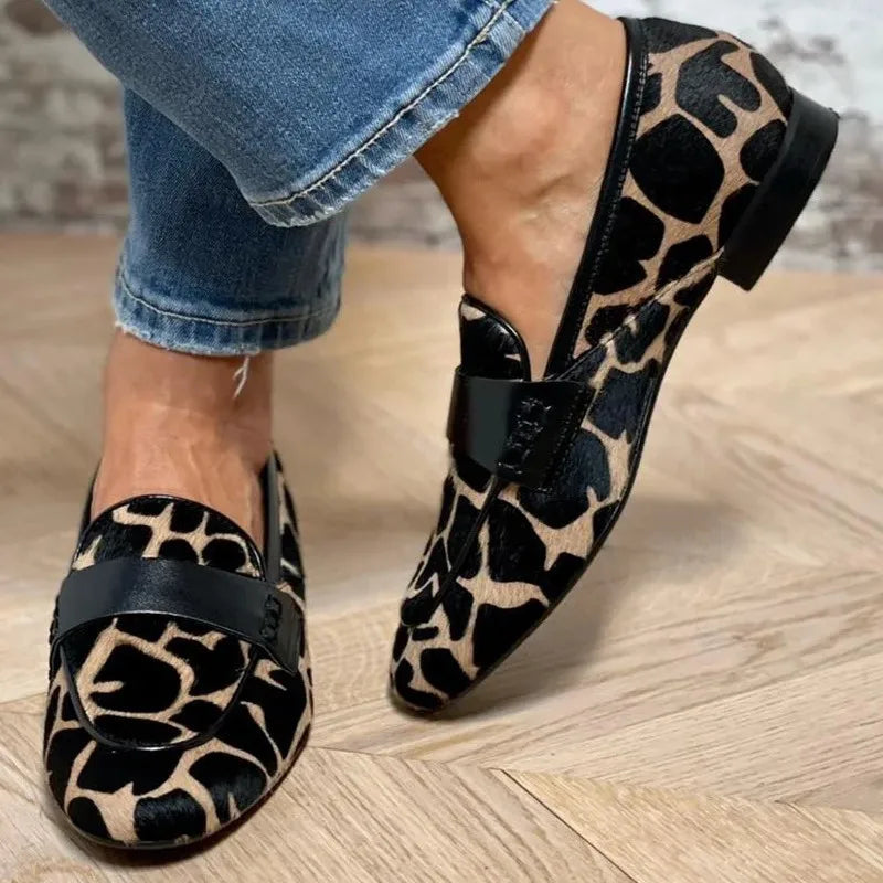 Clyanne Giraffe-Print Orthopedic Loafers