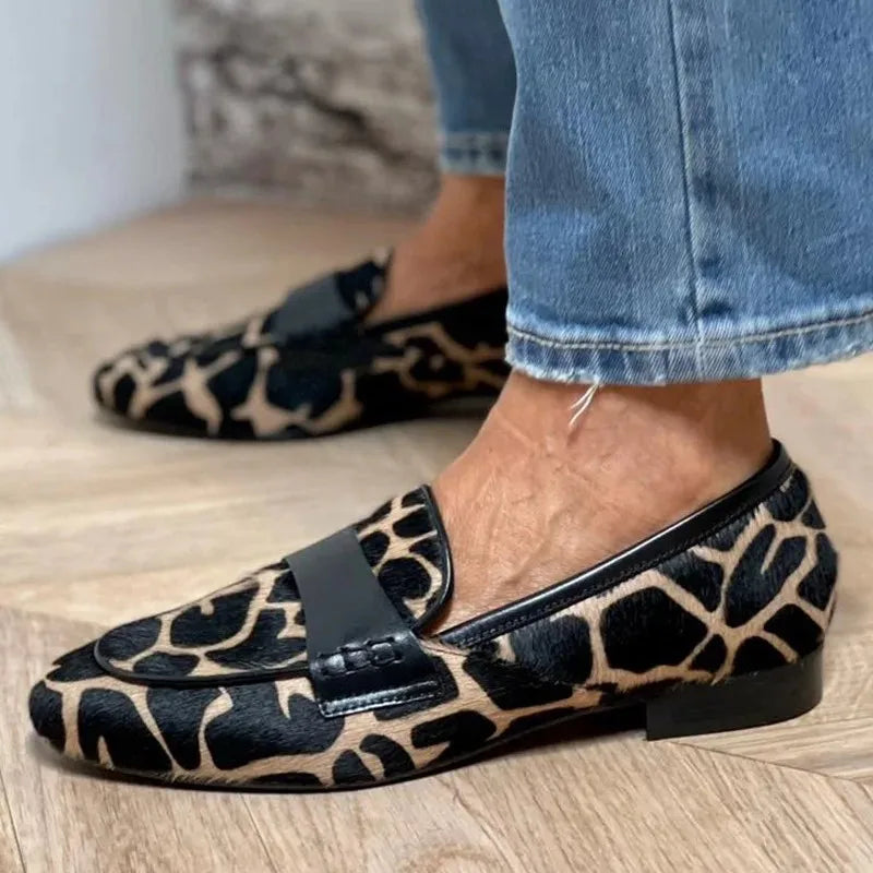 Clyanne Giraffe-Print Orthopedic Loafers