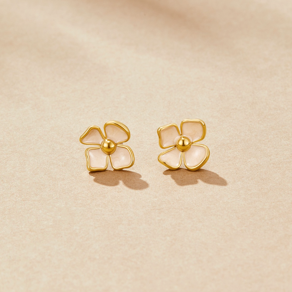 Maeve Four-Petal Stud Earrings