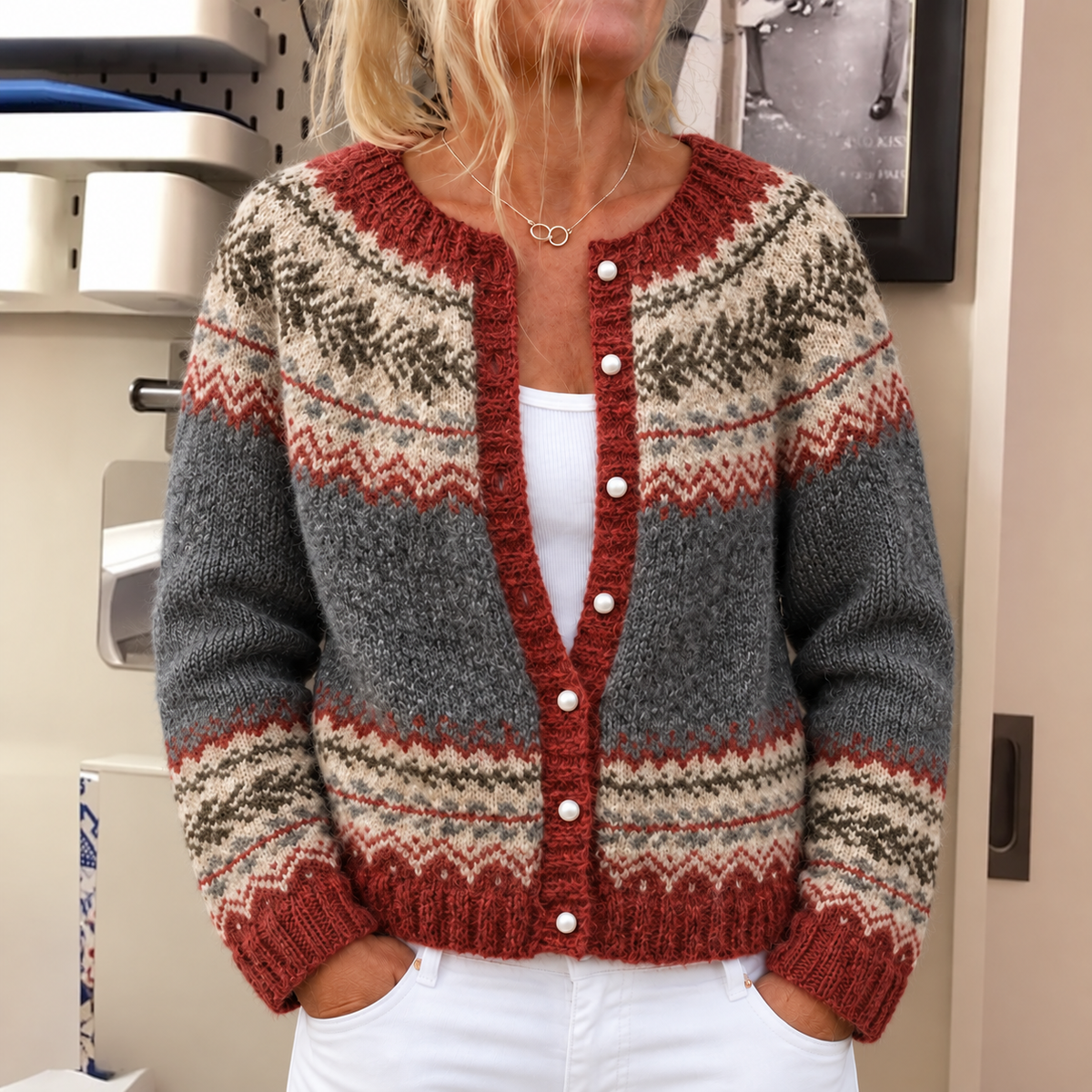 Tasha Fair Isle Cardigan