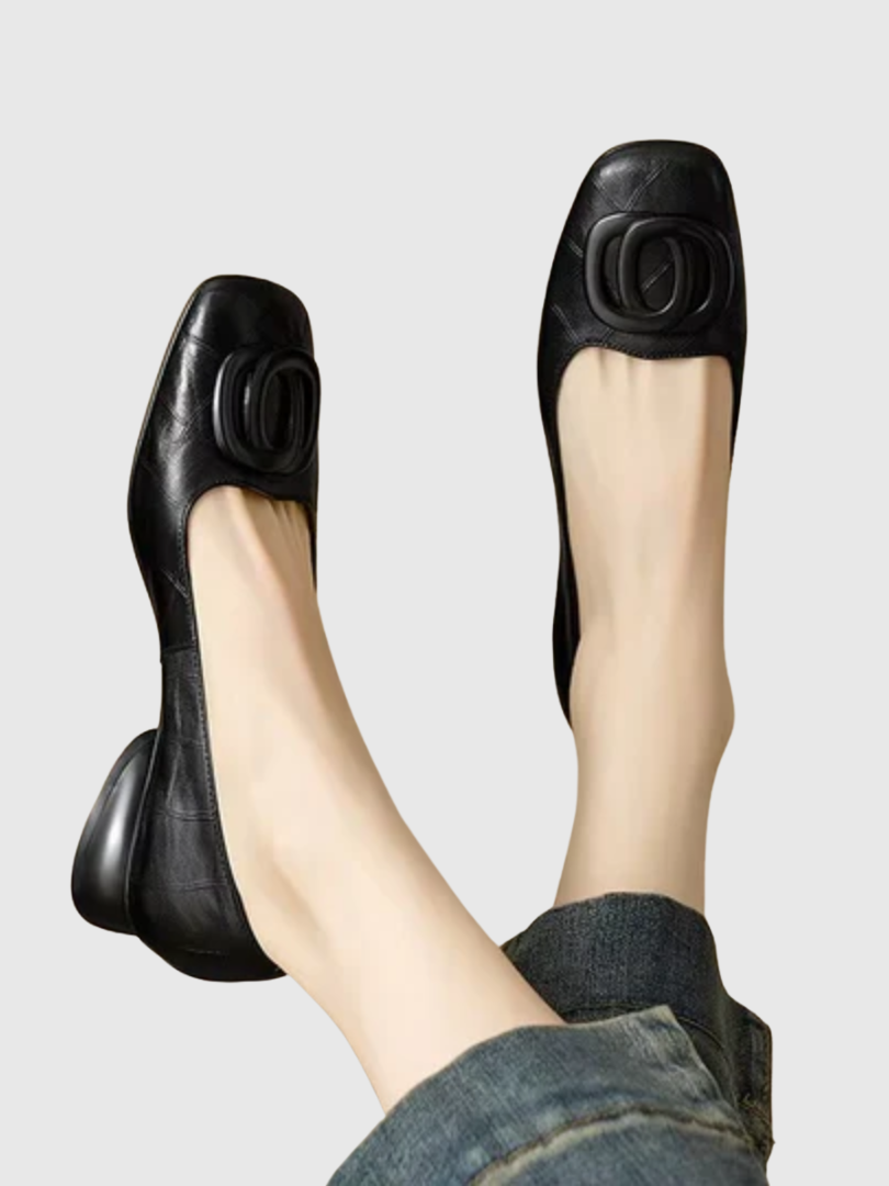 Ophelia Leather Flats