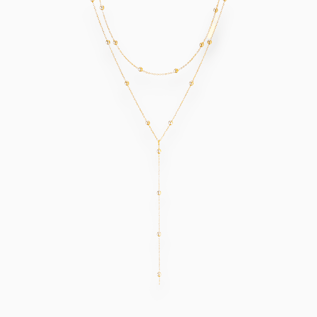 Noelle Layered Lariat Necklace
