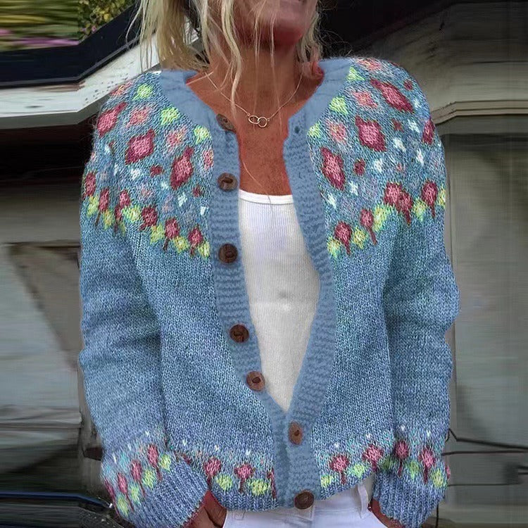 Quinn Floral Knit Cardigan