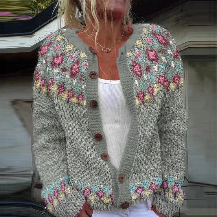 Madeleine Floral Knit Cardigan