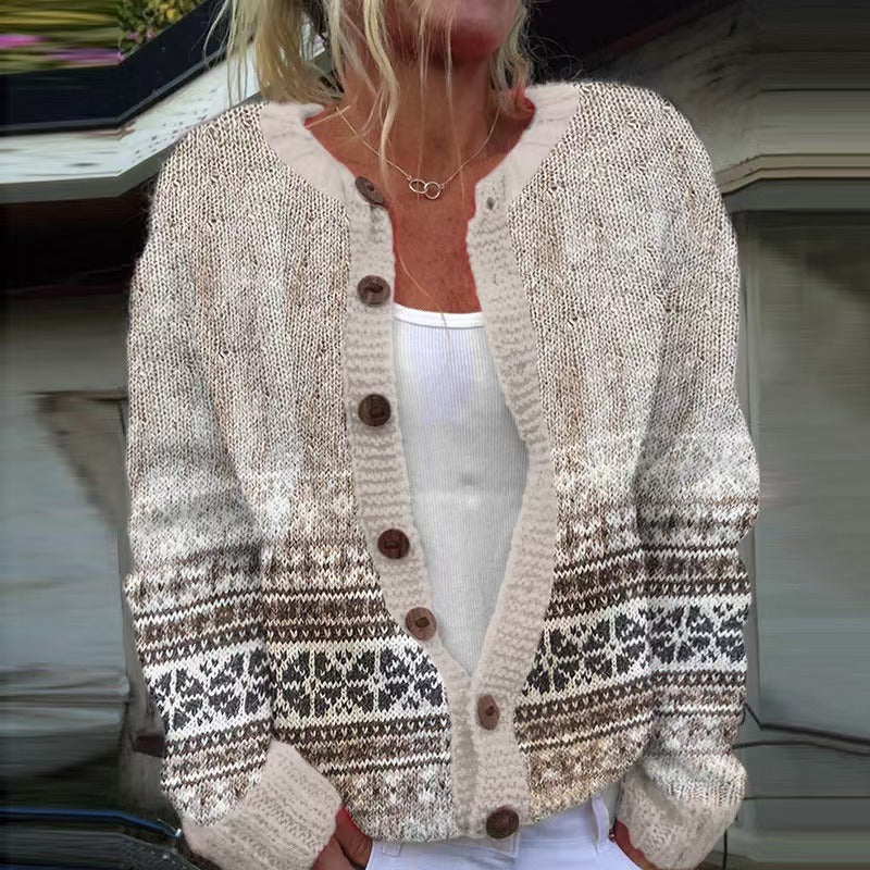 Bailey Geometric Knit Cardigan