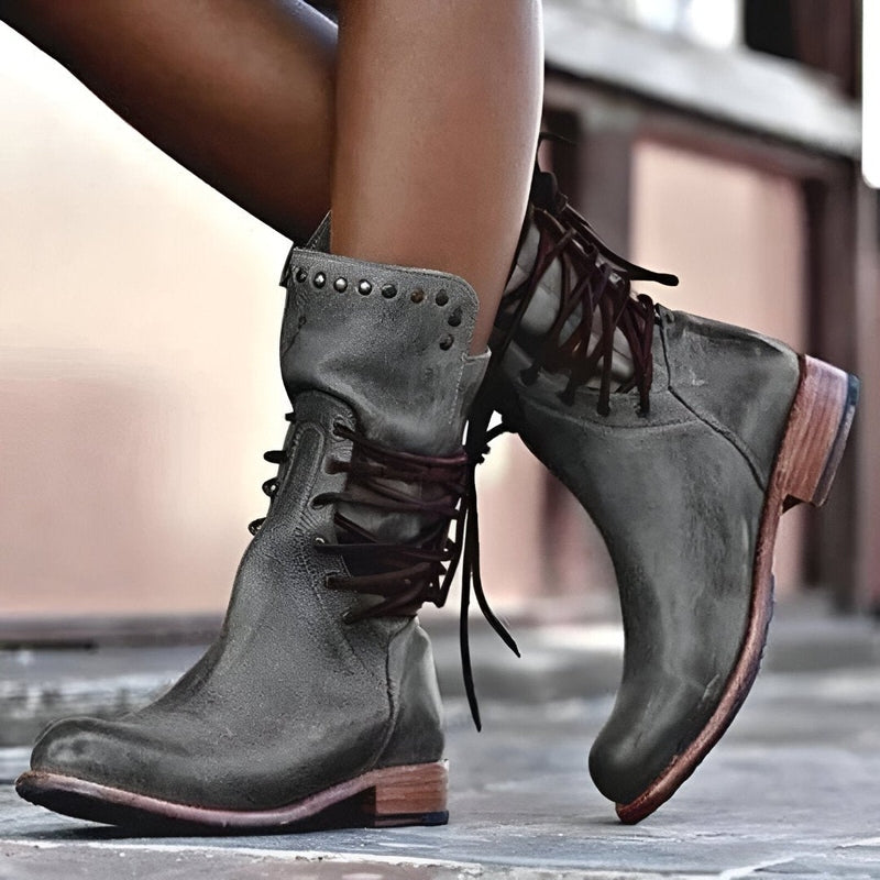 Briar Vintage Lace-Up Boots