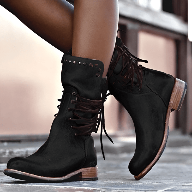 Briar Vintage Lace-Up Boots