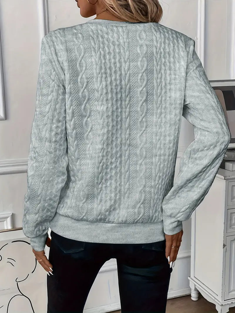 Juliette Cable-Knit Zip Sweater