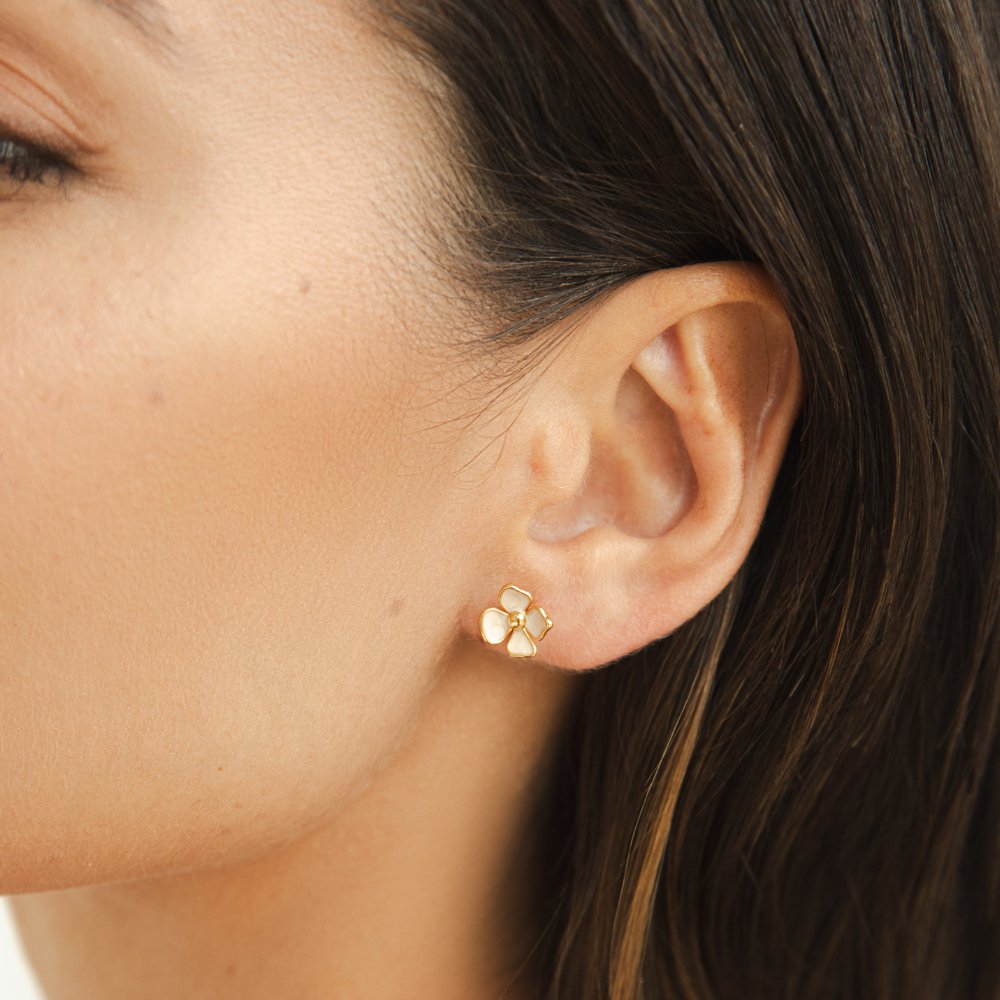 Maeve Four-Petal Stud Earrings