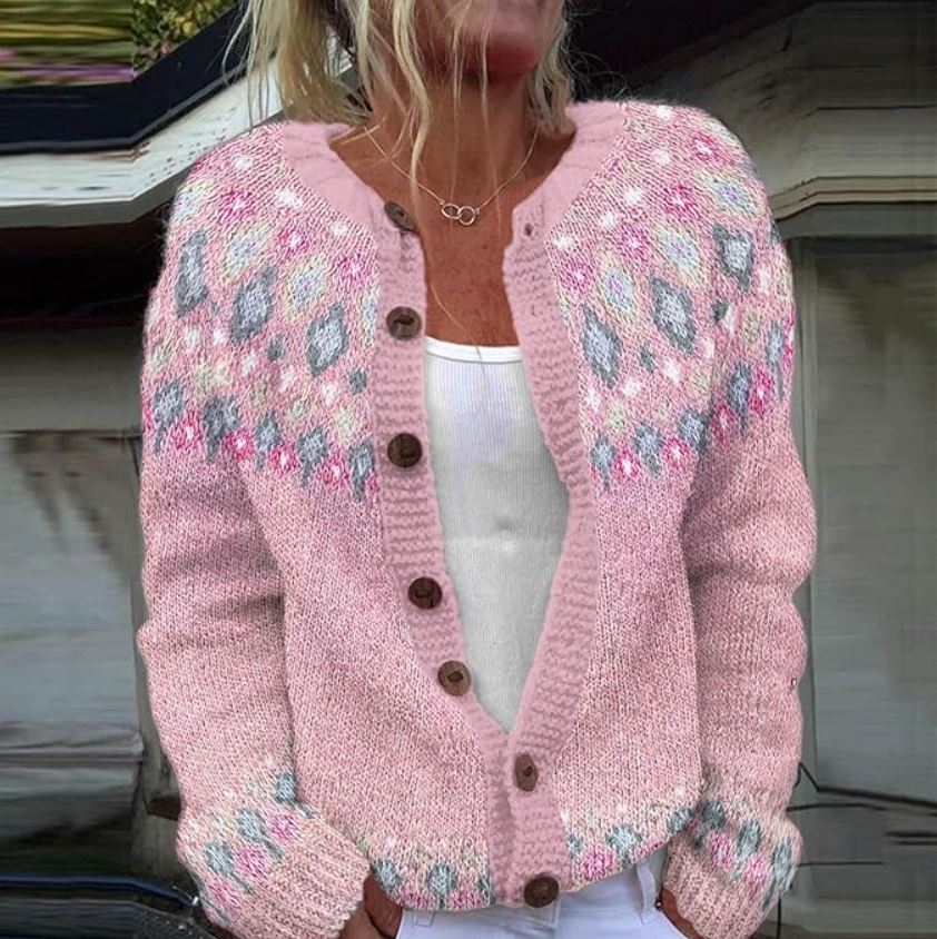 Hazel Floral Knit Cardigan