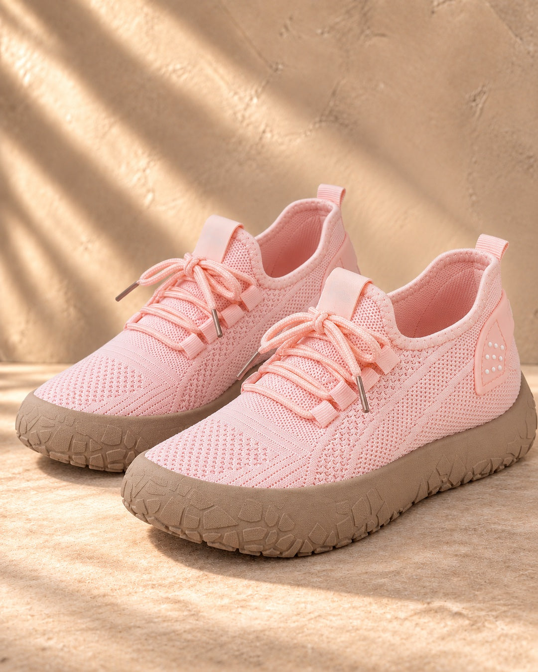 Lorraine Breathable Slip-On Walking Shoes - Pink