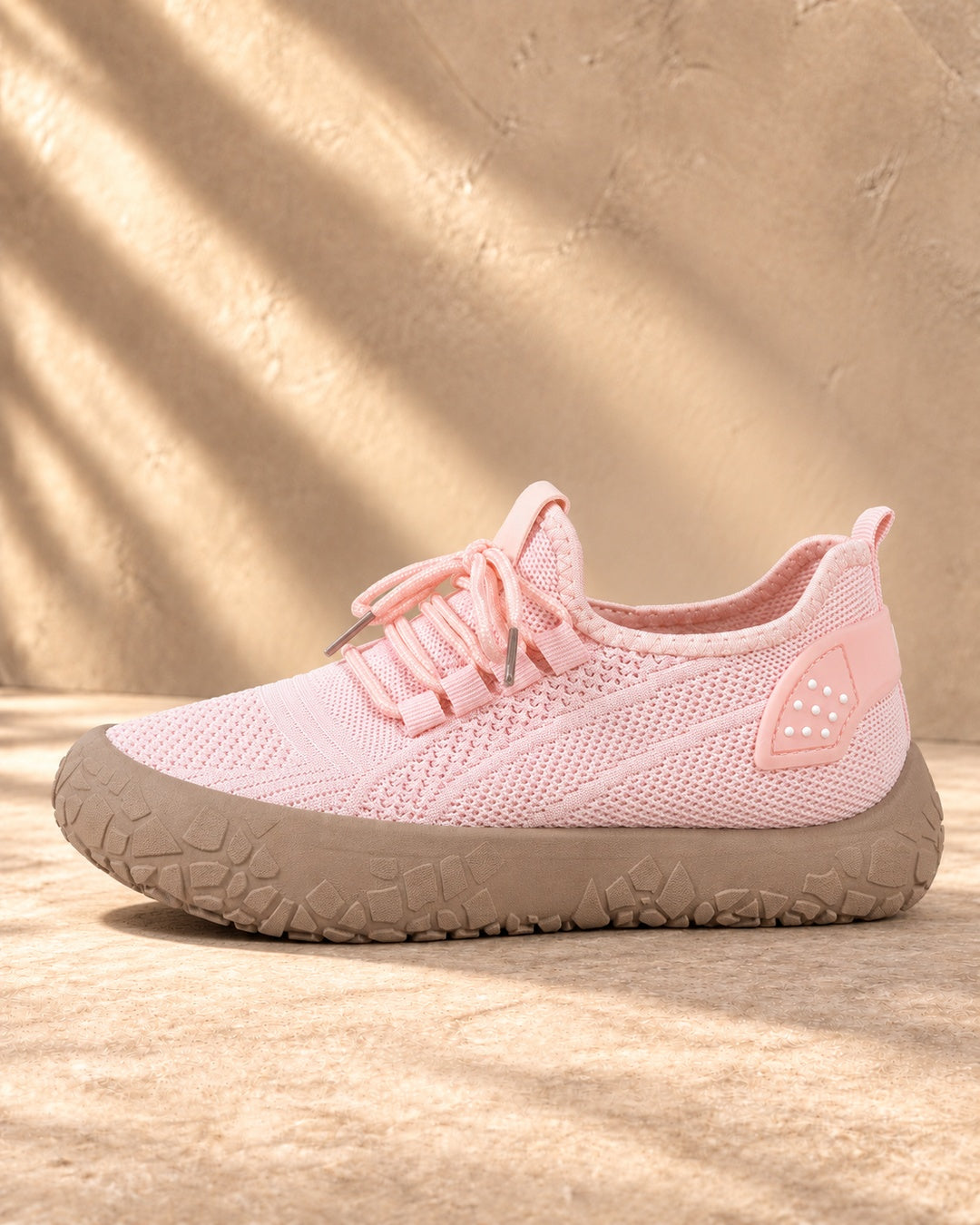 Lorraine Breathable Slip-On Walking Shoes - Pink