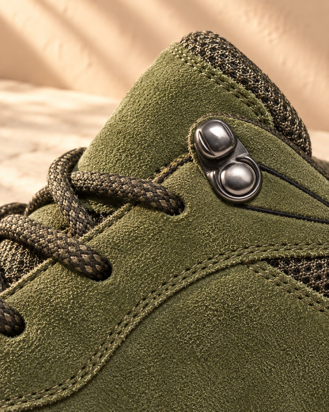 Rowan Lace-Up Outdoor Walking Shoes - Green