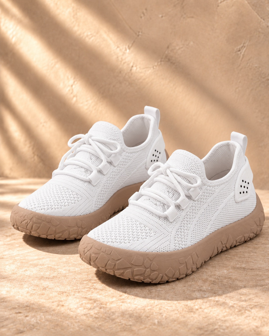 Lorraine Breathable Slip-On Walking Shoes - White