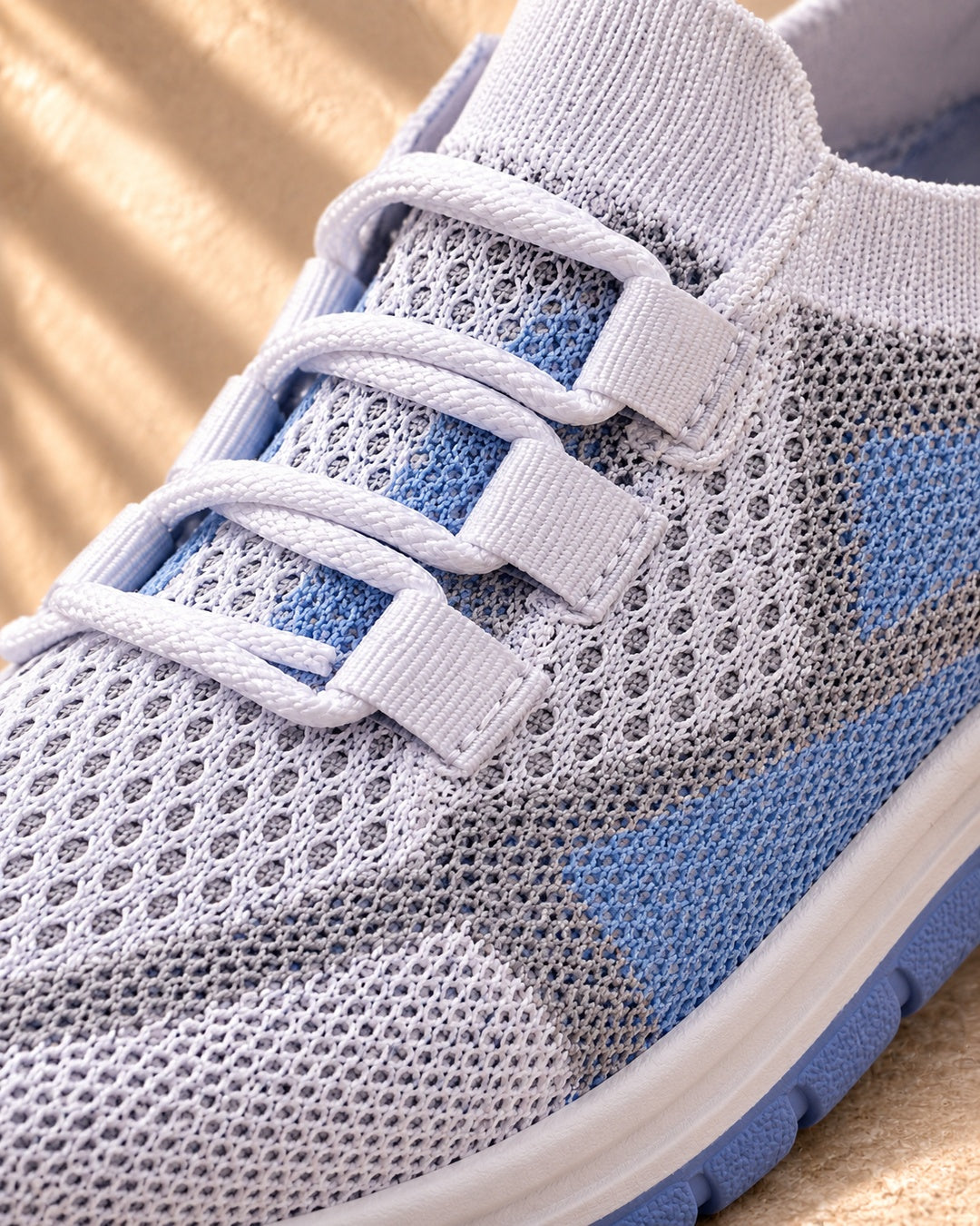 Beatrice Cushioned Lace-Up Comfort Sneakers - Blue