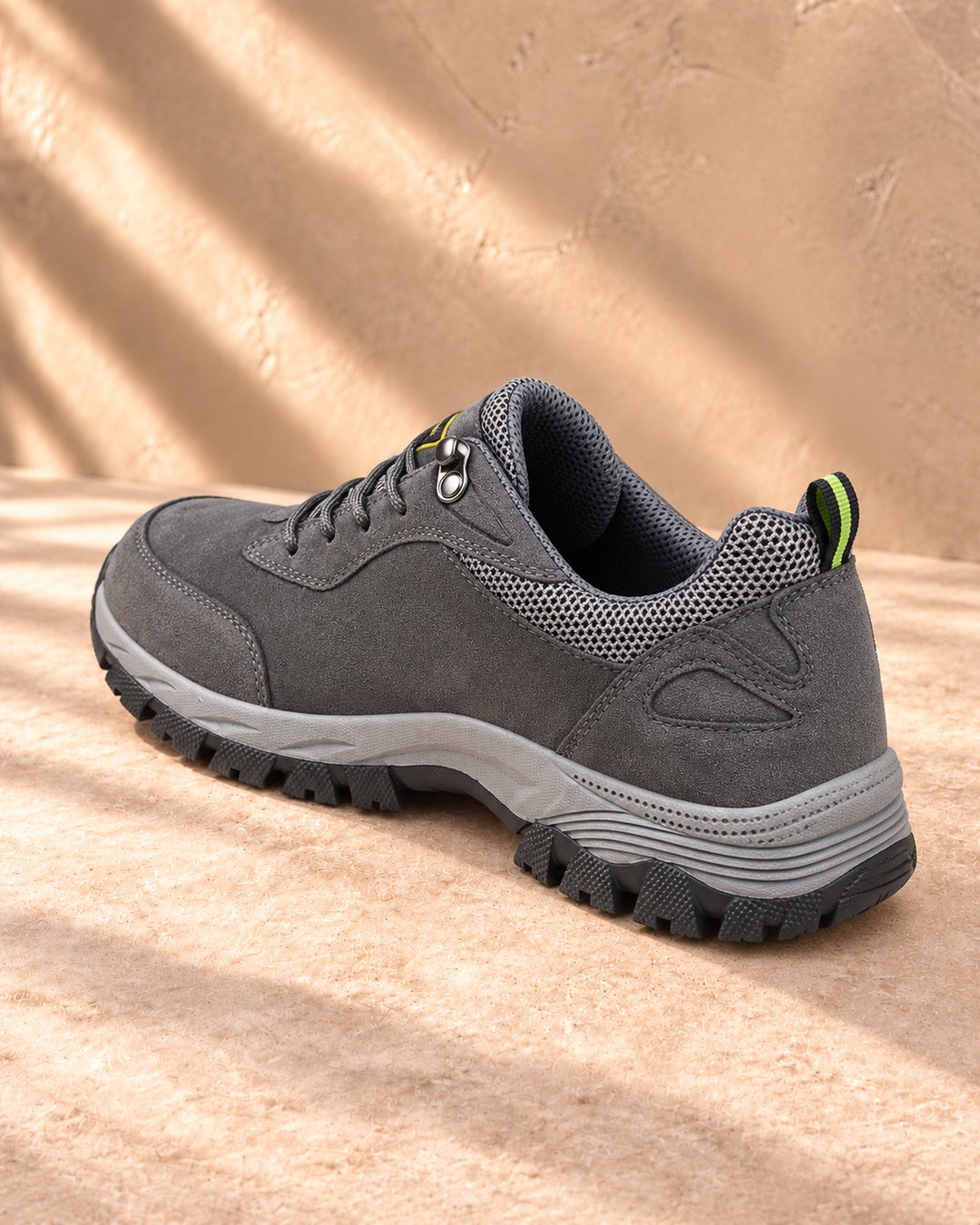Rowan Lace-Up Outdoor Walking Shoes - Gray