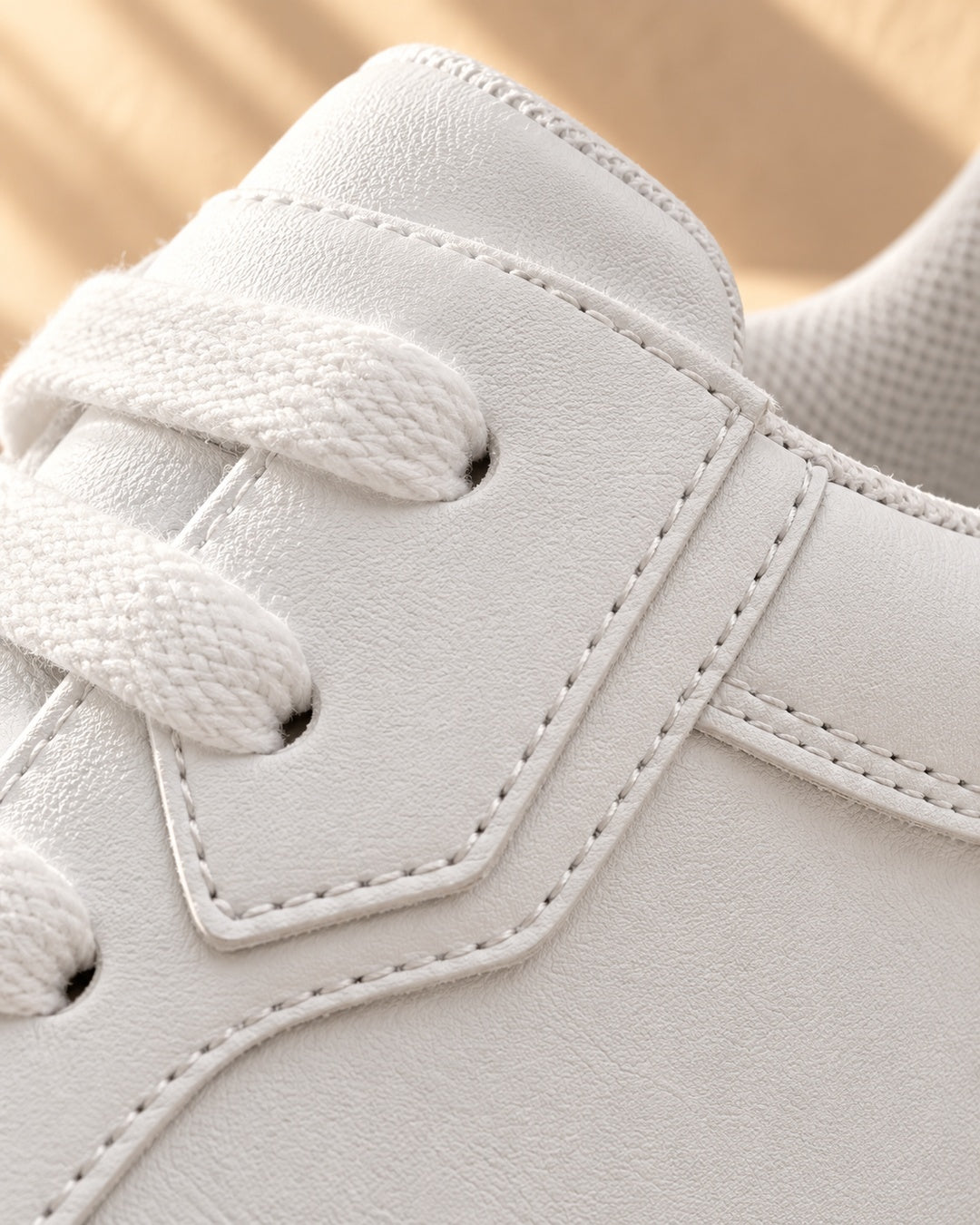 Blake Hidden-Lift Court Sneakers - White