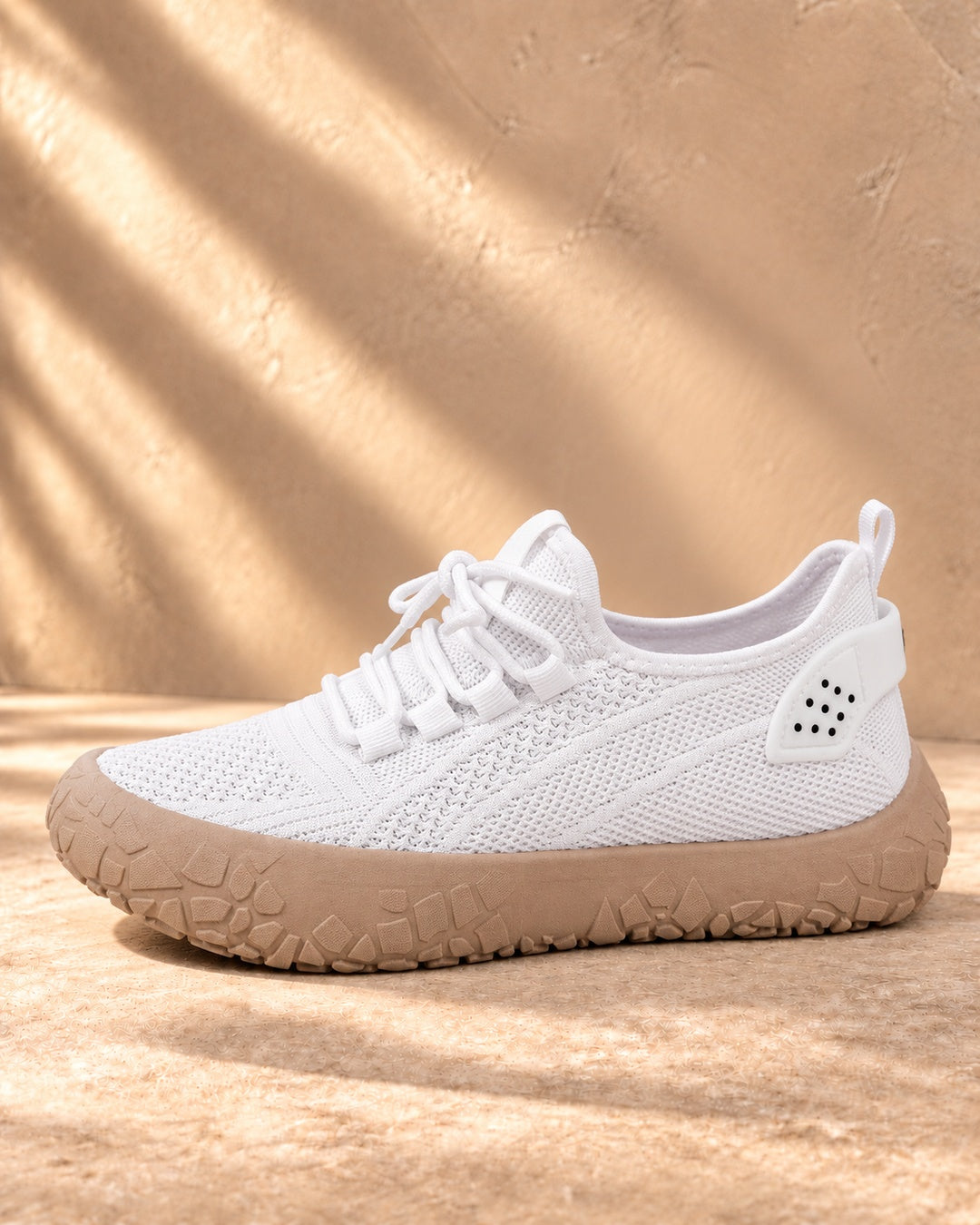 Lorraine Breathable Slip-On Walking Shoes - White