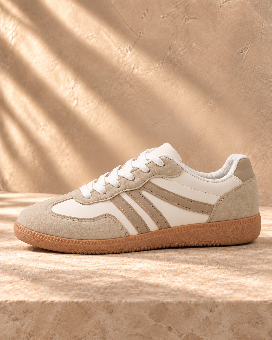 Deliza Lightweight Comfort Trainers - Beige