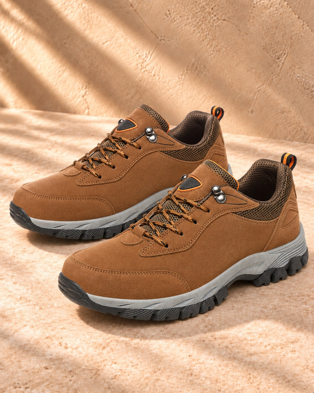 Rowan Lace-Up Outdoor Walking Shoes - Brown