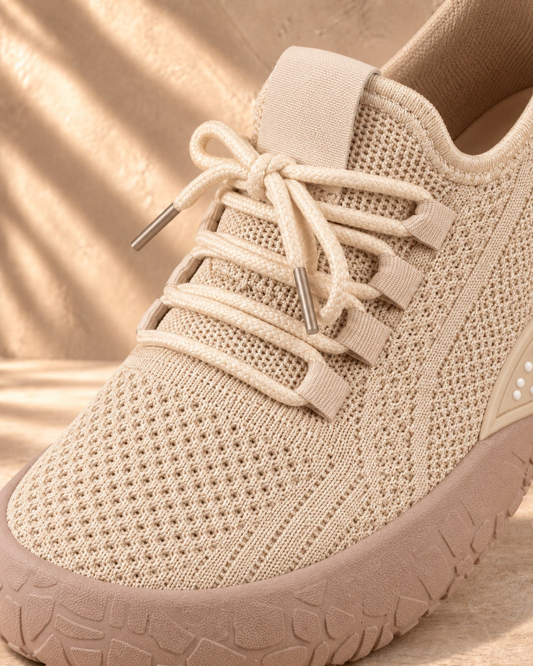 Lorraine Breathable Slip-On Walking Shoes - Khaki