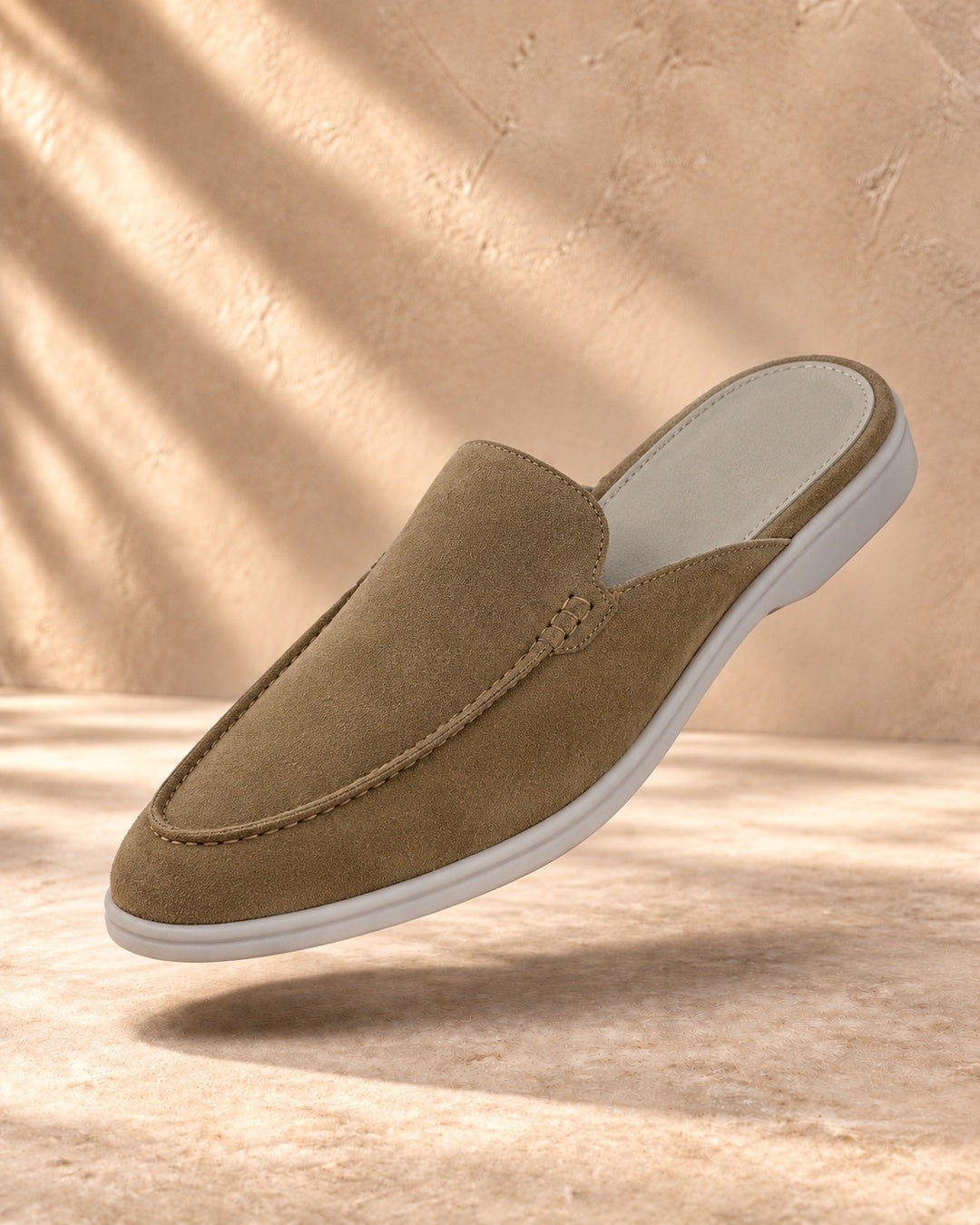 Blair Olive Suede Mule Loafers - Olive