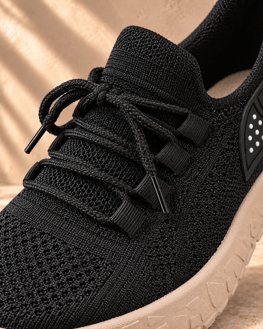 Lorraine Breathable Slip-On Walking Shoes - Black