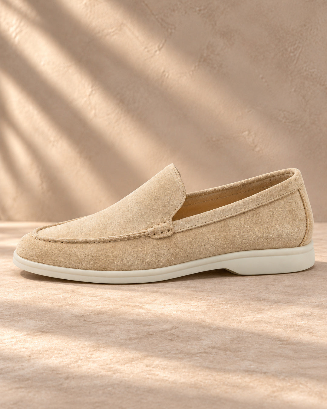 Enzo Suede Loafer - Beige