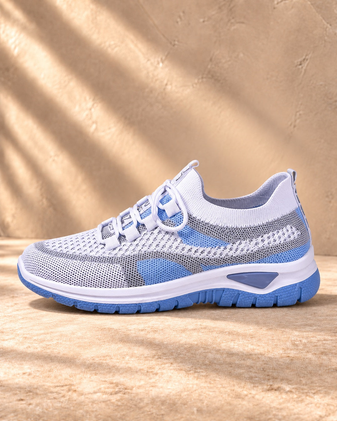 Beatrice Cushioned Lace-Up Comfort Sneakers - Blue