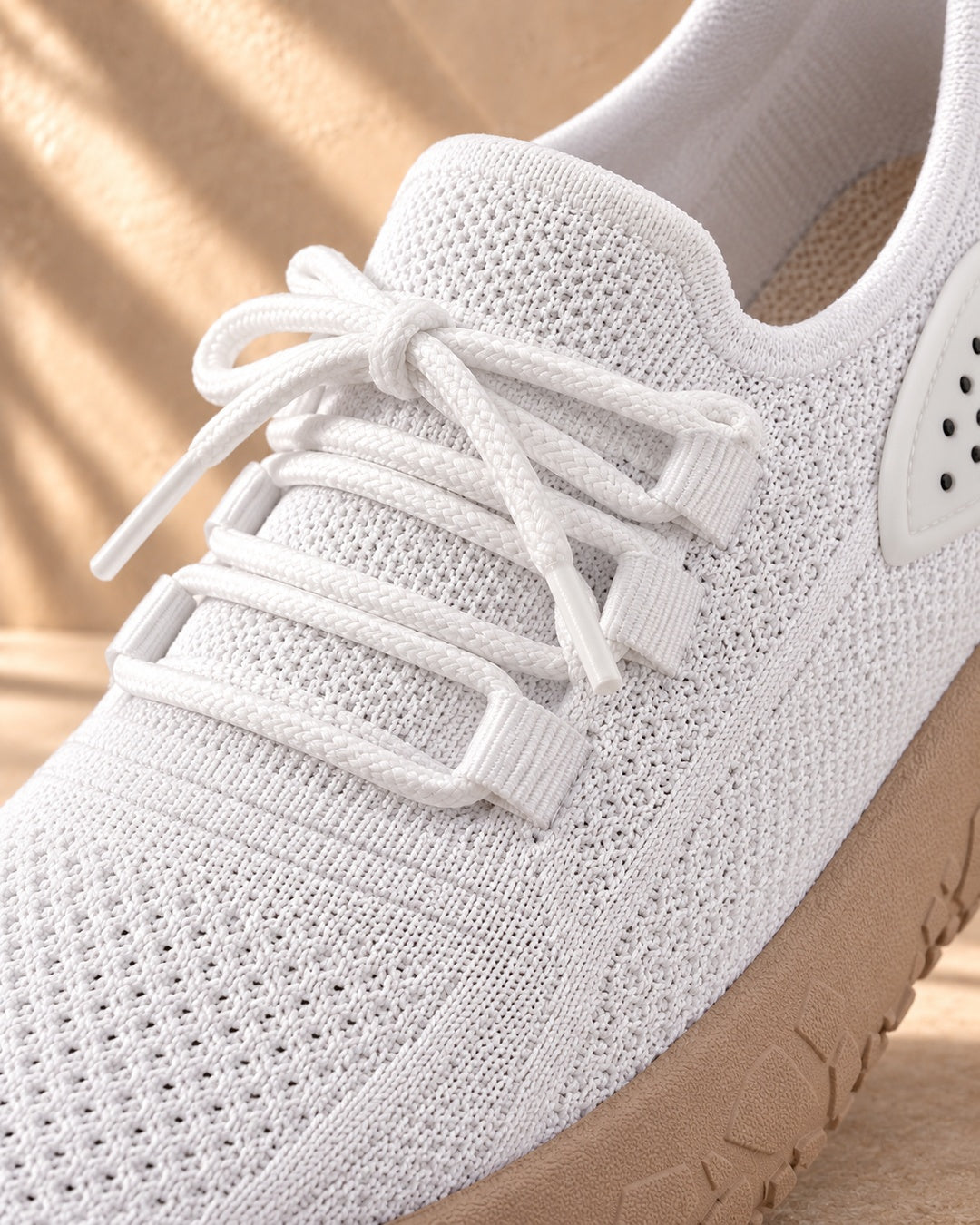 Lorraine Breathable Slip-On Walking Shoes - White