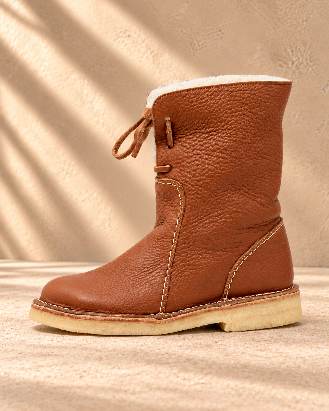Elowen Orthopedic Wool-Lined Boots - Brown