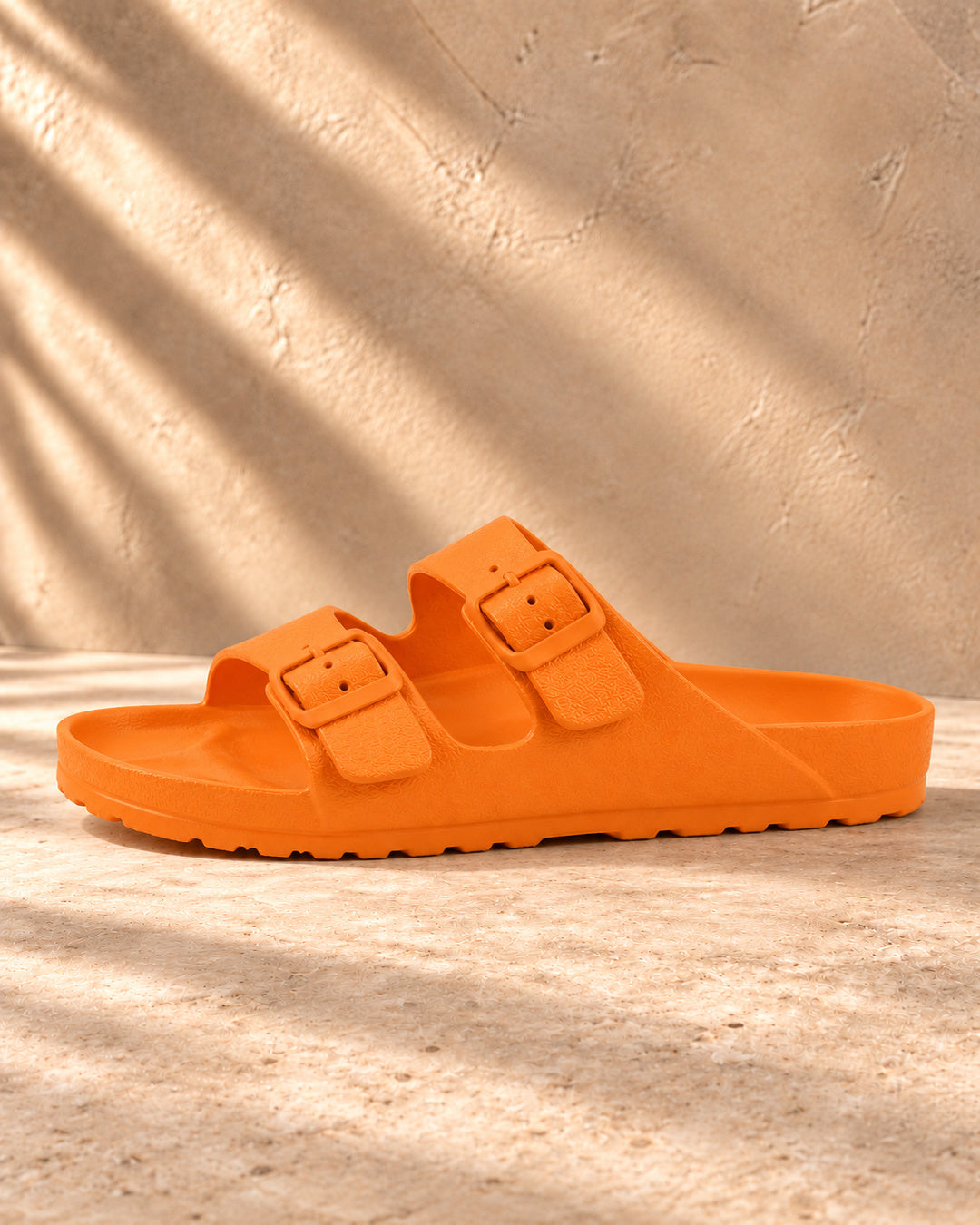 Bianca Double-Buckle EVA Sandals - Orange