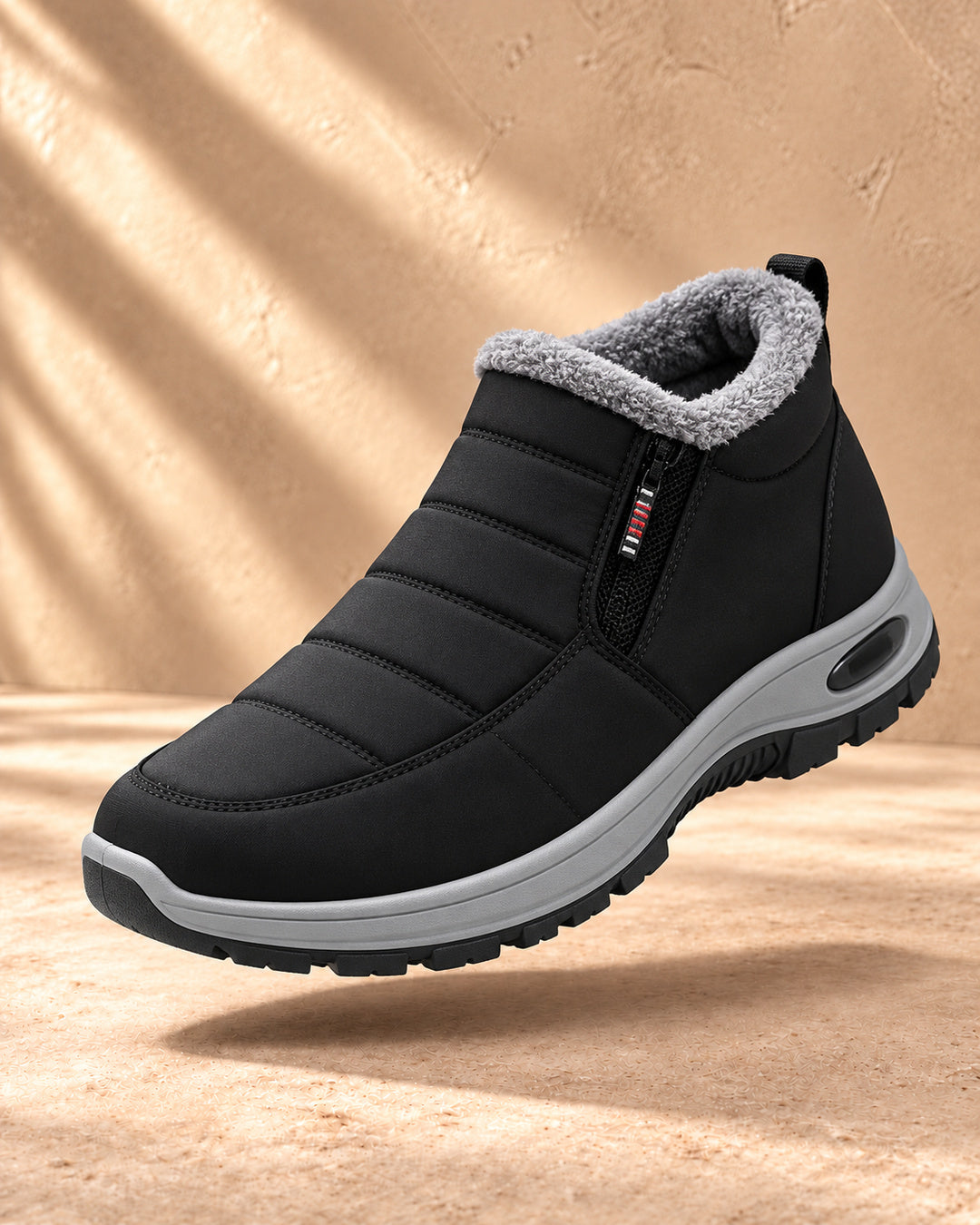 Sianna Quilted Waterproof Slip-On Boots - Black