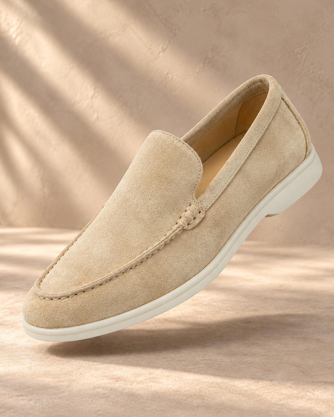 Enzo Suede Loafer - Beige