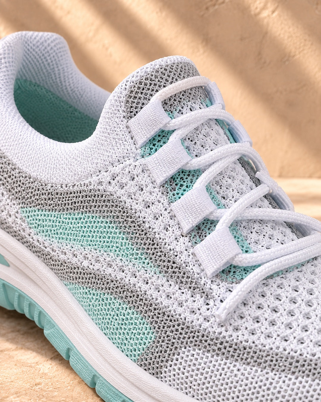 Beatrice Cushioned Lace-Up Comfort Sneakers - Turquoise