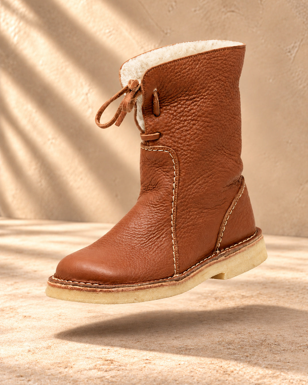 Elowen Orthopedic Wool-Lined Boots - Brown