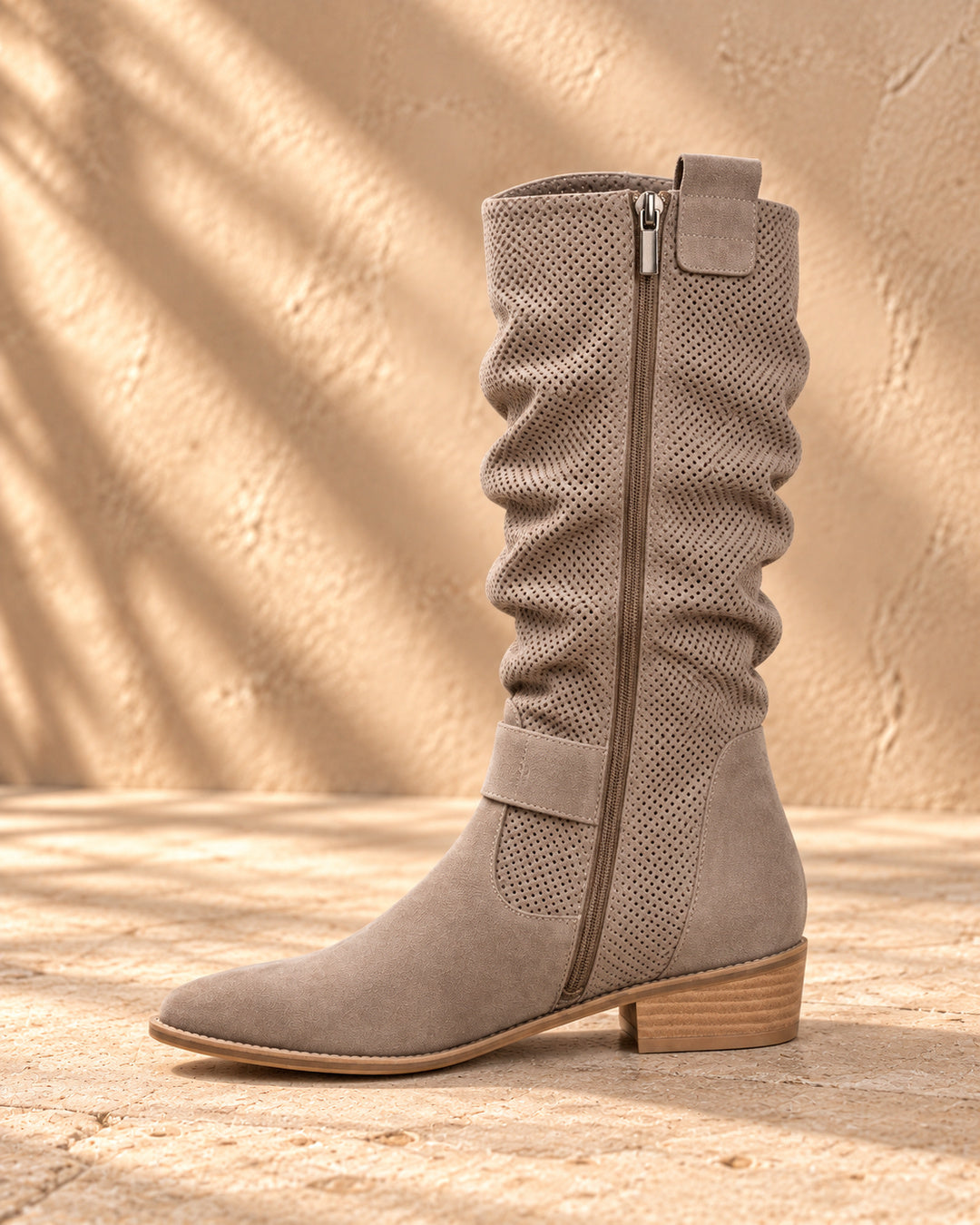 Janika Vintage Suede Knee-High Boots