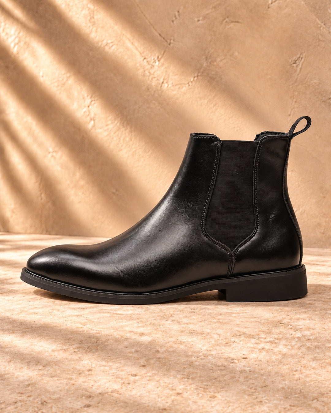Finley Hidden-Lift Chelsea Boots - Black