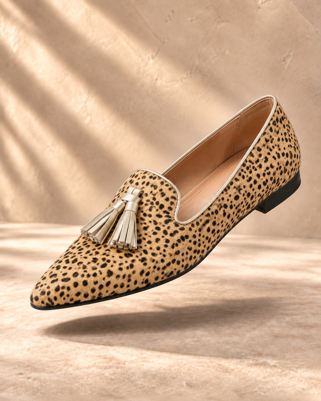 Ginevra Cheetah-Print Tassel Loafers