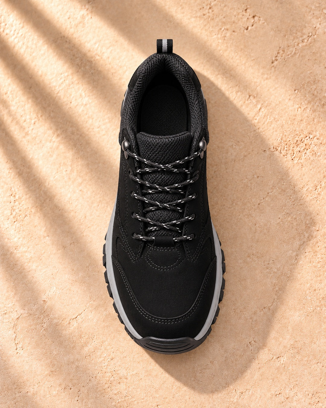 Rowan Lace-Up Outdoor Walking Shoes - Black