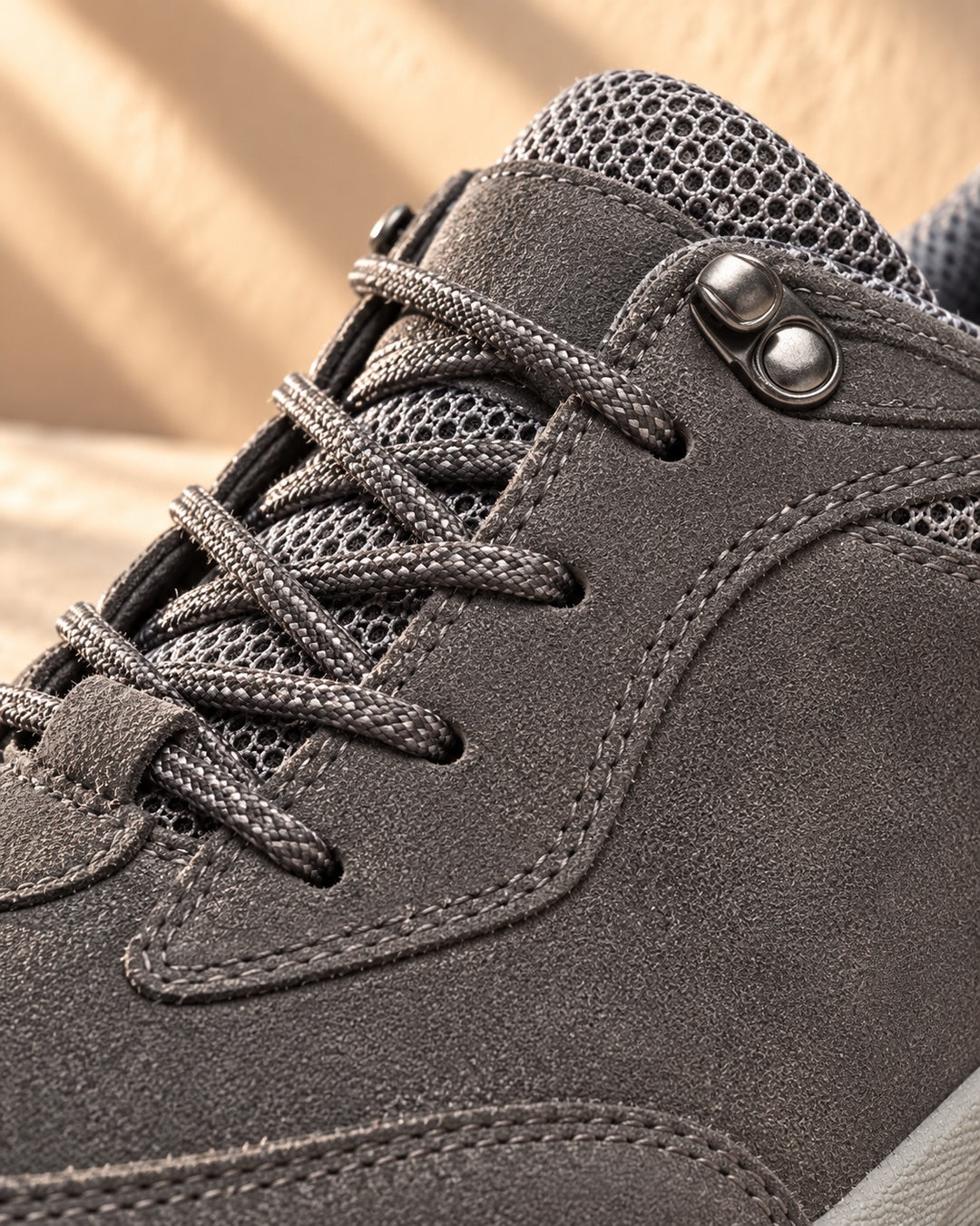 Rowan Lace-Up Outdoor Walking Shoes - Gray