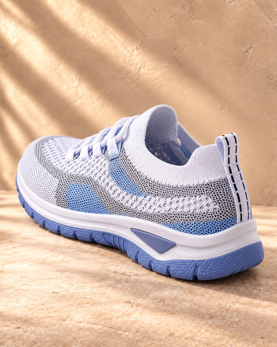 Beatrice Cushioned Lace-Up Comfort Sneakers - Blue
