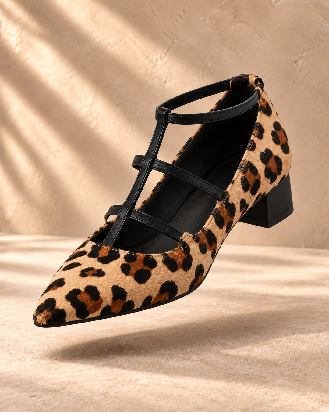 Bridget Leopard-Print Strappy Heels - Leopard-Print