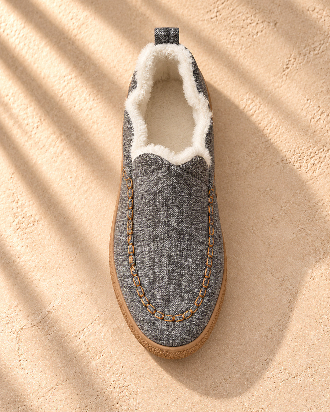 Annelise Plush-Lined Slip-On Ankle Boots - Gray