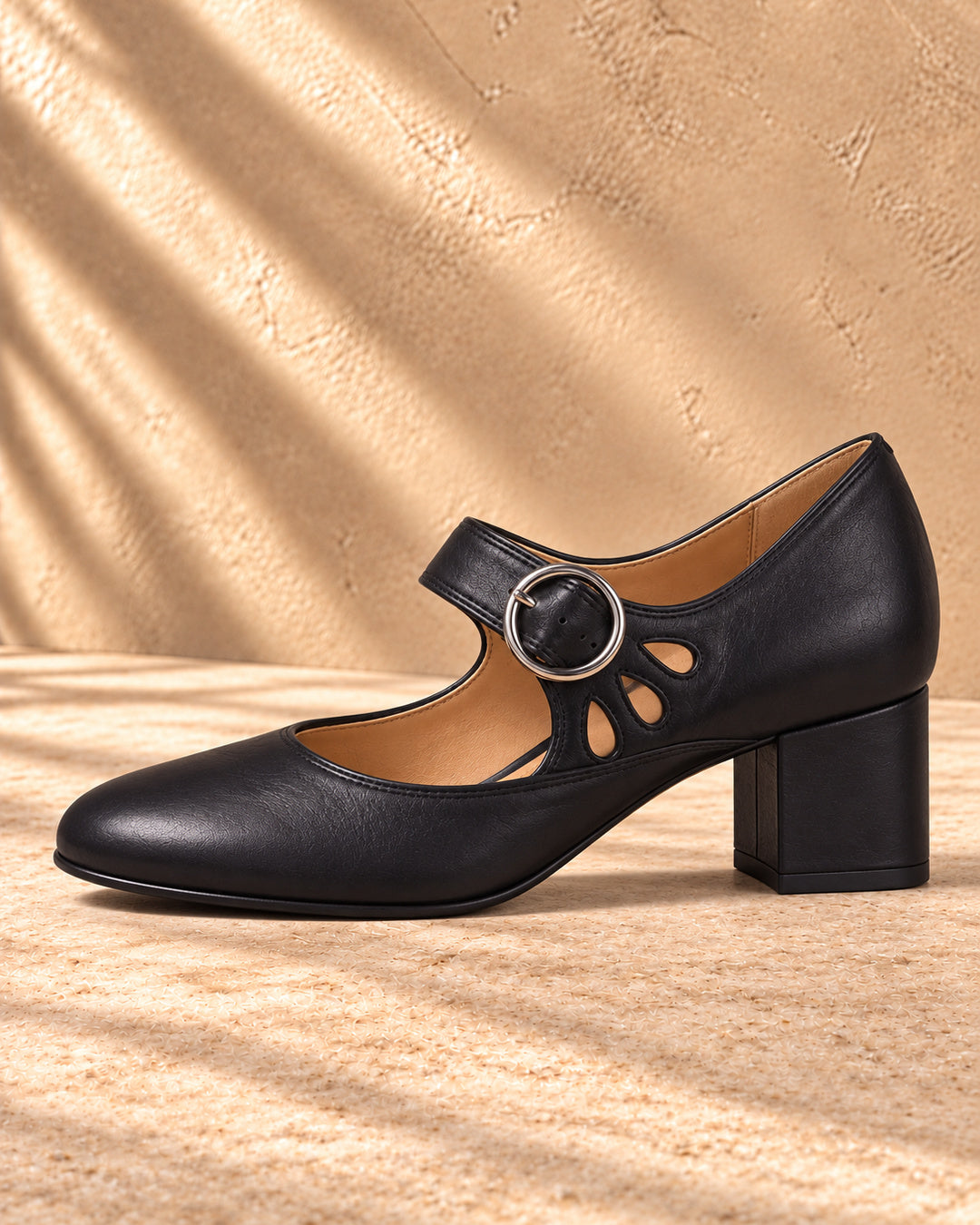 Josephine Leather Comfort Mary Jane - Black