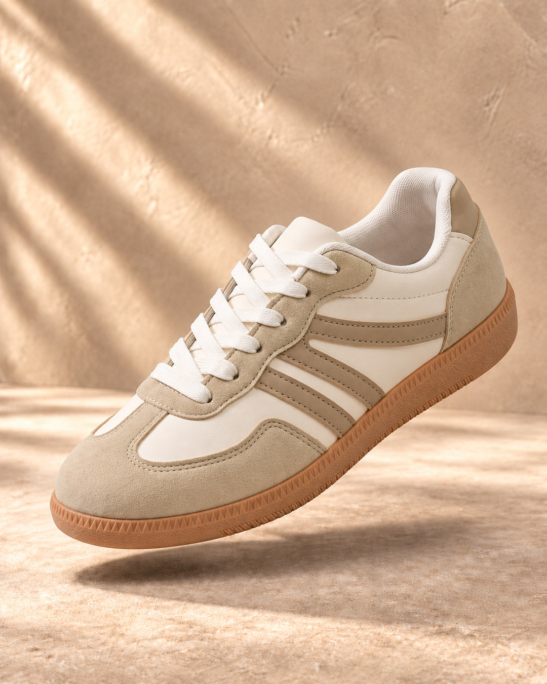 Deliza Lightweight Comfort Trainers - Beige